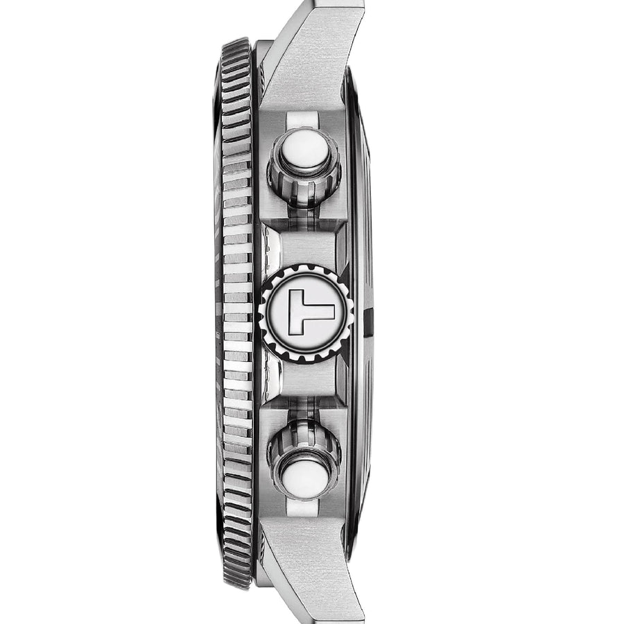 Tissot Seastar 1000 Chronograph Green Dial Silver Steel Strap Watch For Men - T120.417.11.091.01