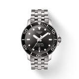 Tissot Seastar 1000 Powermatic 80 Black Dial Silver Steel Strap Watch For Men - T120.407.11.051.00