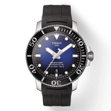 Tissot Seastar 1000 Powermatic 80 Blue Dial Black Rubber Strap Watch For Men - T120.407.17.041.00
