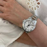 Tissot Seastar 1000 Lady Quartz White Dial Silver Steel Strap Unisex Watch - T120.210.11.011.00