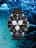 Tissot Seastar 1000 Chronograph Black Dial Black Rubber Strap Watch For Men - T120.417.17.051.00