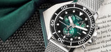 Tissot Seastar 1000 Chronograph Green Dial Silver Mesh Bracelet Watch For Men - T120.417.11.091.00