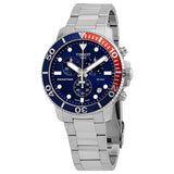 Tissot Seastar 1000 Quartz Chronograph Blue Dial Silver Steel Strap Watch For Men - T120.417.11.041.03