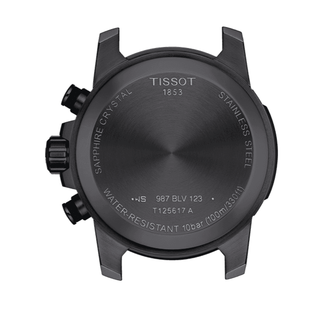 Tissot Supersport Chrono Black Dial Beige Nylon Strap Watch For Men - T125.617.37.051.01