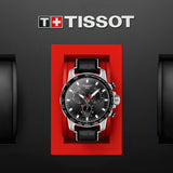 Tissot Supersport Chrono Black Dial Black Leather Strap Watch for Men - T125.617.16.051.00
