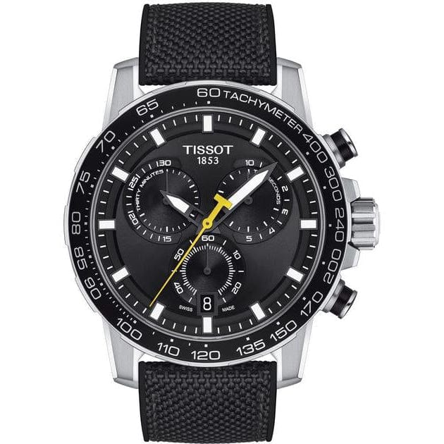 Tissot Supersport Chrono Black Dial Black Nylon Strap Watch for Men - T125.617.17.051.02