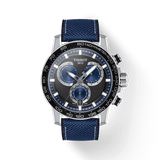Tissot Supersport Chrono Black Dial Blue Nylon Strap Watch for Men - T125.617.17.051.03