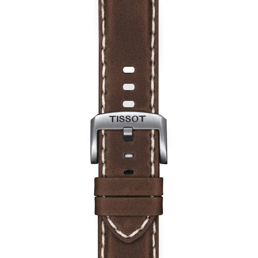 Tissot Supersport Chrono Black Dial Brown Leather Strap Watch for Men - T125.617.16.051.01