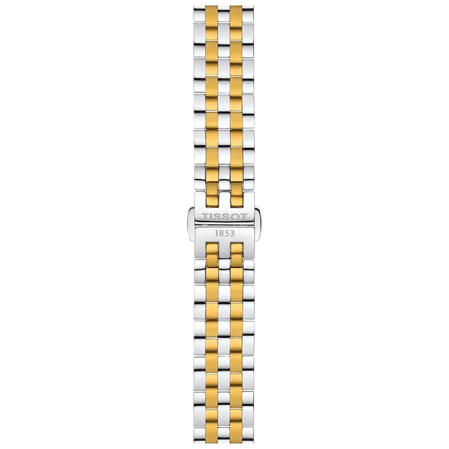 Tissot T Classic Bridgeport Automatic Mother of Pearl Dial Two Tone Steel Strap Watch for Women - T097.410.22.116.00