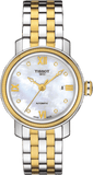 Tissot T Classic Bridgeport Automatic Mother of Pearl Dial Two Tone Steel Strap Watch for Women - T097.410.22.116.00