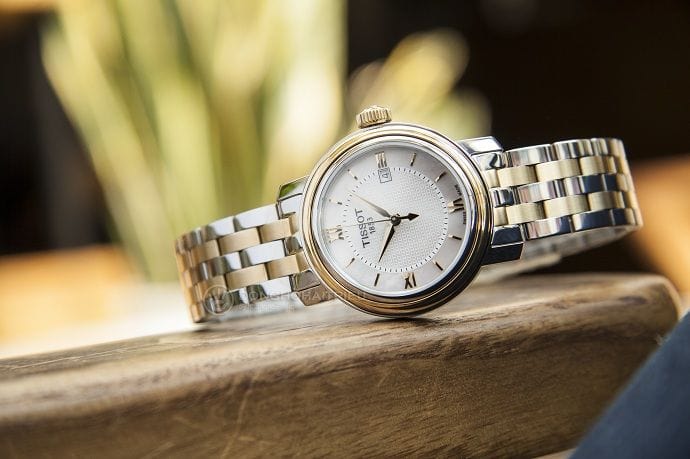 Tissot T Classic Bridgeport Lady White Mother of Pearl Dial Watch For Women - T097.010.22.118.00