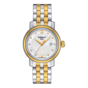 Tissot T Classic Bridgeport Mother of Pearl Dial Two Tone Steel Strap Watch For Women - T097.010.22.116.00