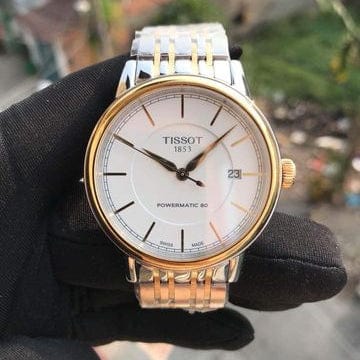Tissot T Classic Carson Automatic White Dial Two Tone Steel Strap Watch for Men - T085.407.22.011.00