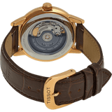 Tissot T Classic Carson Powermatic 80 White Dial Brown Leather Strap Watch for Men - T085.407.36.013.00