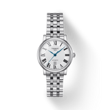 Tissot T Classic Carson Premium Automatic Lady Silver Dial Silver Steel Strap Watch for Women - T122.207.11.033.00