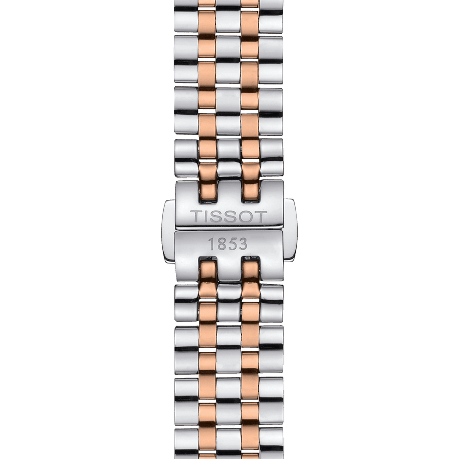 Tissot T Classic Carson Premium Diamonds White Dial Two Tone Steel Strap Watch for Women - T122.207.22.036.00