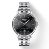 Tissot T Classic Carson Premium Powermatic 80 Black Dial Silver Steel Strap Watch For Men - T122.407.11.051.00