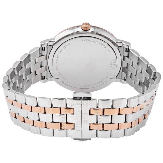 Tissot T Classic Carson Premium Silver Dial Two Tone Steel Strap Watch For Men - T122.410.22.033.00