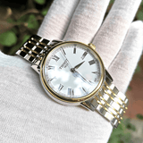 Tissot T Classic Carson Quartz White Dial Two Tone Steel Strap Watch for Men - T085.410.22.013.00