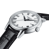 Tissot T Classic Carson White Dial Black Leather Strap Watch for Men - T085.410.16.013.00