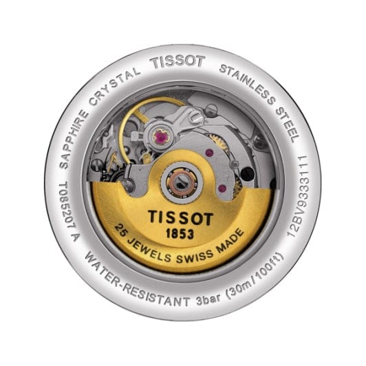 Tissot T Classic Carson White Dial Brown Leather Strap Watch For Women - T085.207.36.013.00