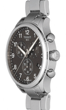 Tissot T Classic Chrono XL Black Dial Silver Steel Strap Watch For Men - T116.617.11.057.01