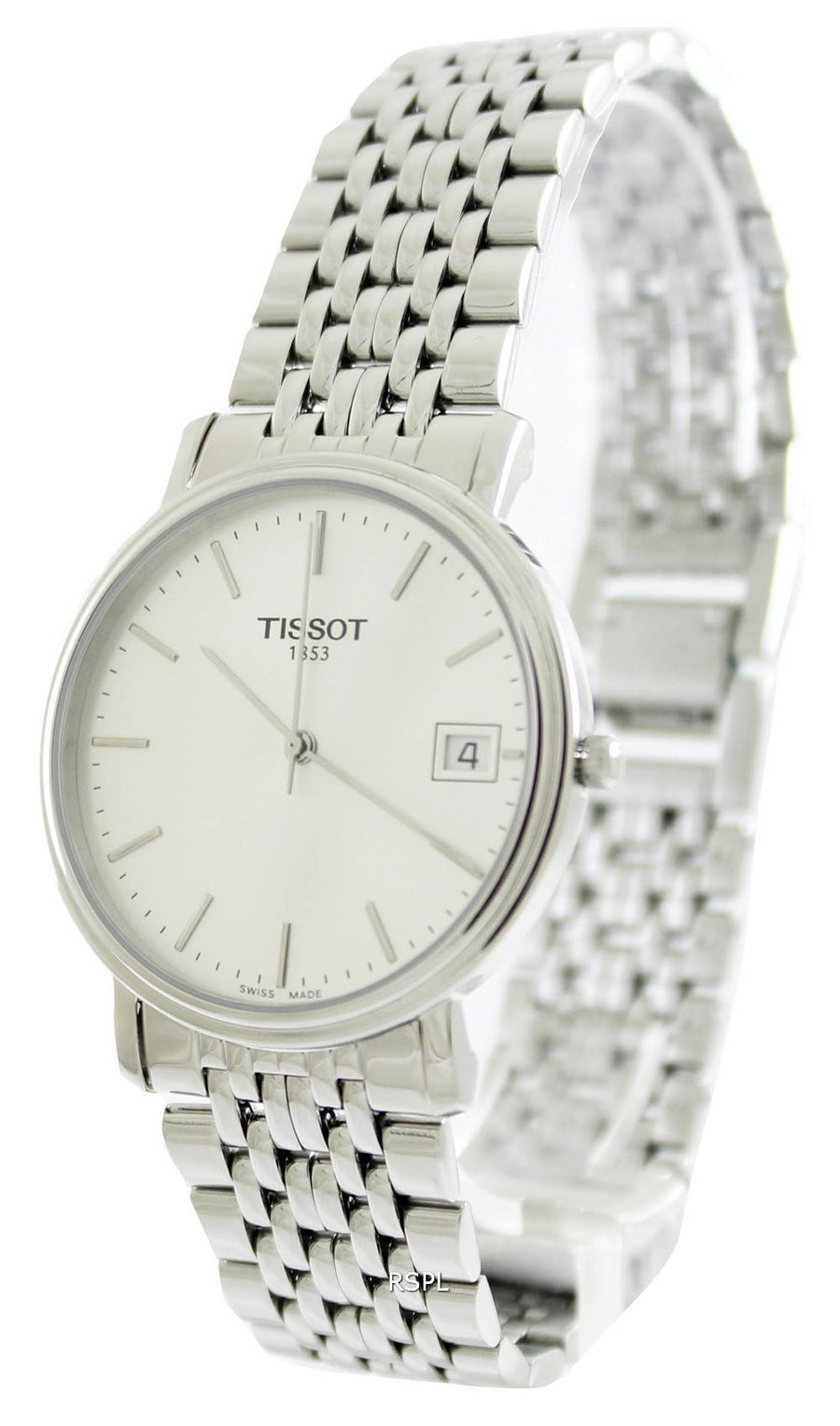 Tissot T Classic Desire Silver Dial Silver Mesh Bracelet Watch for Men - T52.1.481.31