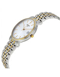 Tissot Desire White Dial Two Tone Mesh Bracelet Two Tone Steel Watch For Men - T52.2.481.31