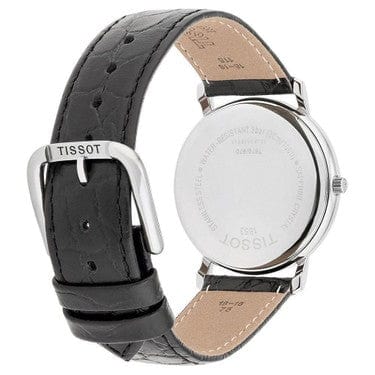 Tissot T Classic Desire White Dial Black Leather Strap Watch For Men - T52.1.421.12