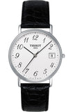 Tissot T Classic Desire White Dial Black Leather Strap Watch For Men - T52.1.421.12