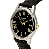 Tissot T Classic Dream Black Dial Black Leather Strap Watch for Men - T033.410.26.053.01
