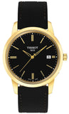 Tissot T Classic Dream Black Dial Black Leather Strap Watch for Men - T033.410.36.051.01