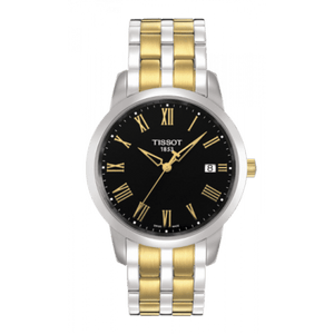 Tissot T Classic Dream Black Dial Two Tone Steel Strap Watch for Men - T033.410.22.053.01