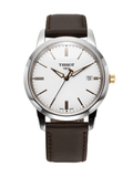 Tissot T Classic Dream White Dial Brown Leather Strap Watch for Men - T033.410.26.011.01