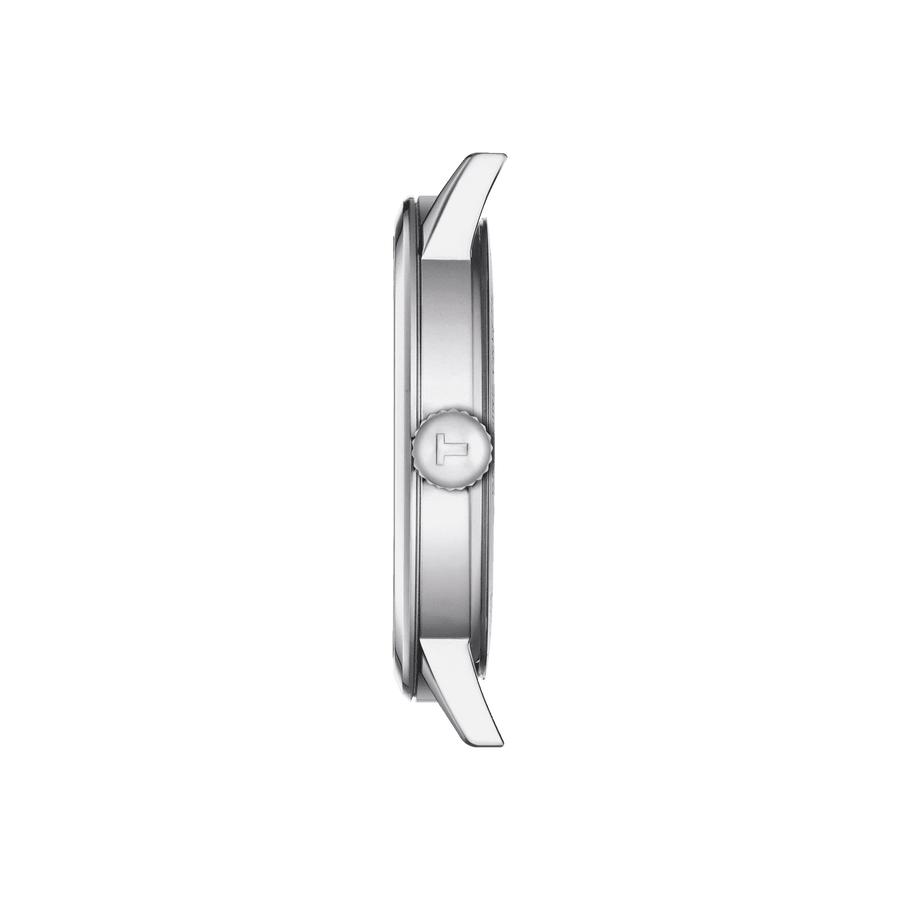 Tissot T Classic Dream White Dial Silver Steel Strap Watch For Men - T129.410.11.013.00