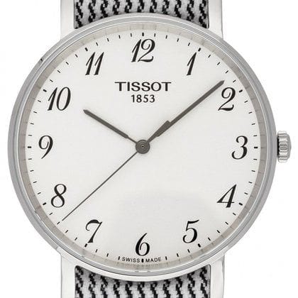 Tissot T Classic Everytime Medium White Dial Two Tone NATO Strap Watch for Women - T109.410.18.032.00