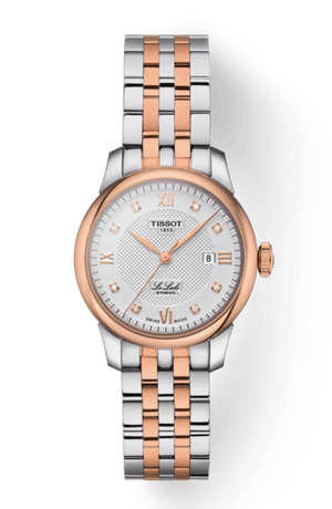 Tissot T Classic Le Locle Automatic Lady Silver Dial Two Tone Steel Strap Watch For Women - T006.207.22.036.00