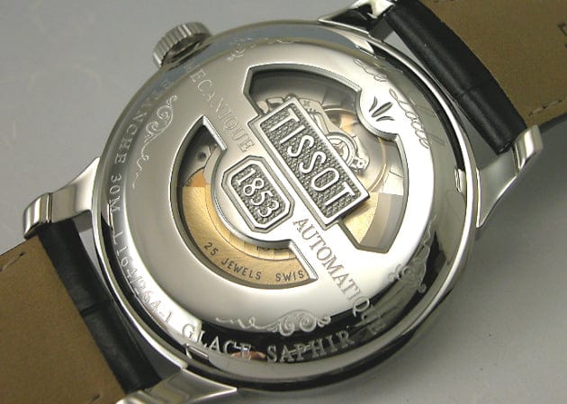 Tissot T Classic Le Locle Automatic Silver Dial Black Leather Strap Watch For Men - T41.1.423.33