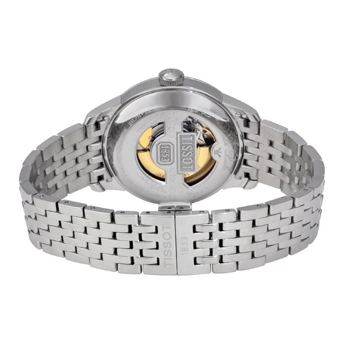 Tissot T Classic Le Locle Automatic White Dial Silver Steel Strap Watch For Men - T41.1.483.33