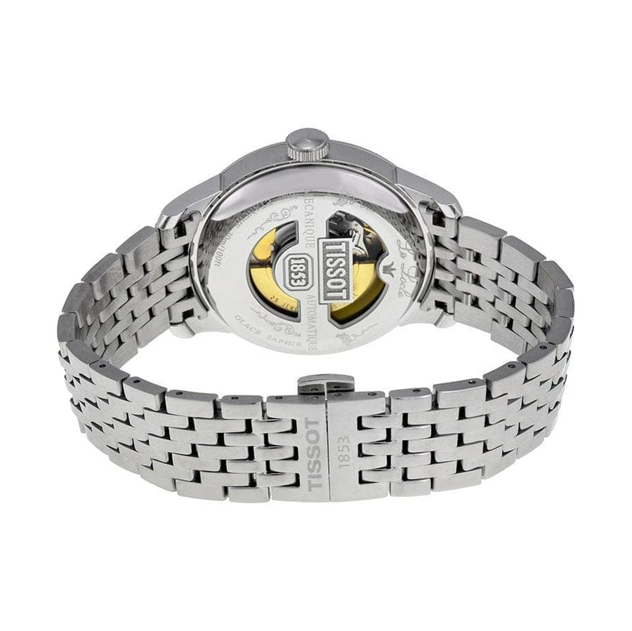Tissot T Classic Le Locle Automatic White Dial Silver Steel Strap Watch For Men - T41.1.483.33