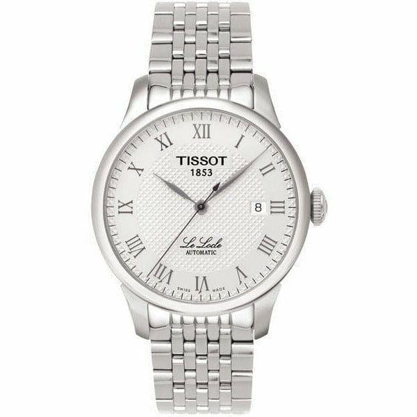 Tissot T Classic Le Locle Automatic White Dial Silver Steel Strap Watch For Men - T41.1.483.33