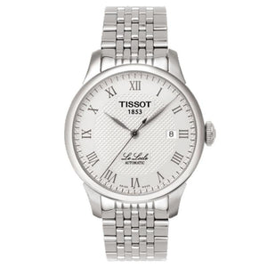 Tissot T Classic Le Locle Automatic White Dial Silver Steel Strap Watch For Men - T41.1.483.33