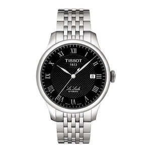 Tissot T Classic Le Locle Powermatic 80 Black Dial Silver Steel Strap Watch For Women - T41.1.483.53
