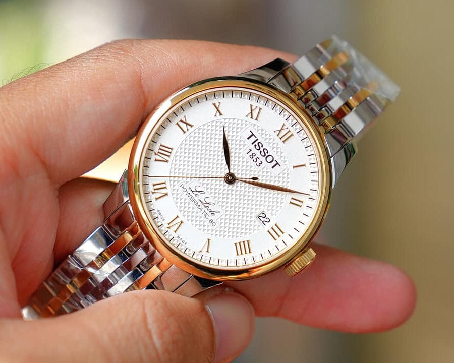 Tissot T Classic Le Locle Powermatic 80 Silver Dial Two Tone Steel Strap Watch For Men - T0064072203301