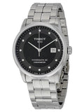 Tissot T Classic Luxury Powermatic 80 Black Dial Silver Steel Strap Watch For Men - T086.408.11.056.00