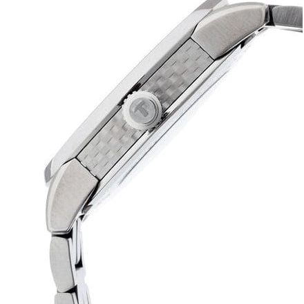 Tissot T Classic Luxury Powermatic 80 White Dial Silver Steel Strap Watch For Men - T086.408.11.016.00