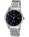 Tissot T Classic Powermatic 80 Black Dial Silver Steel Strap Watch For Men - T41.1.483.52