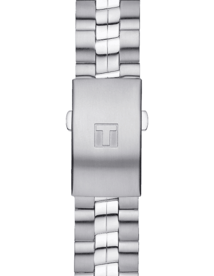 Tissot T Classic PR 100 Chronograph Silver Dial Silver Steel Strap Watch For Men - T101.417.11.031.00