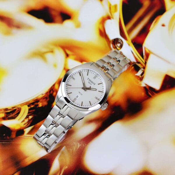 Tissot T Classic PR 100 Lady Silver Dial Watch For Women - T101.210.11.036.00