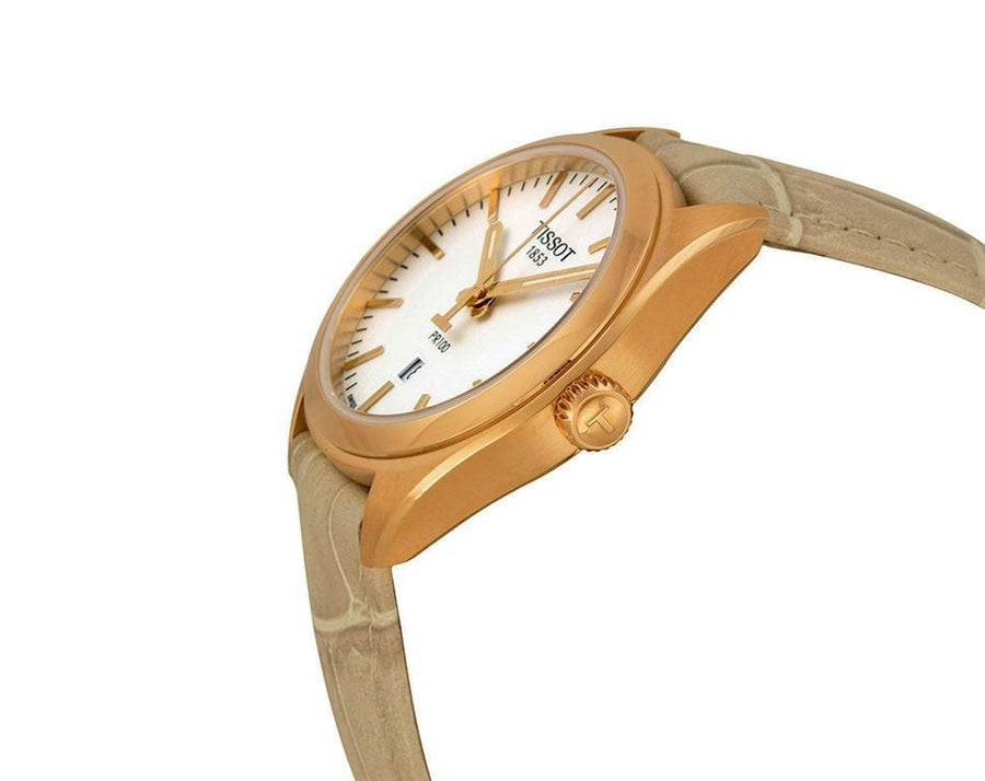 Tissot T Classic PR 100 Lady White Dial Watch For Women - T101.210.36.031.00